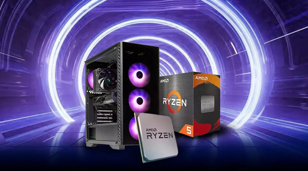 High-Performance Gaming PC with Ryzen 5 5600