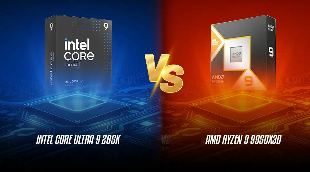 Intel Core Ultra 9 285K vs AMD Ryzen 9 9950X3D