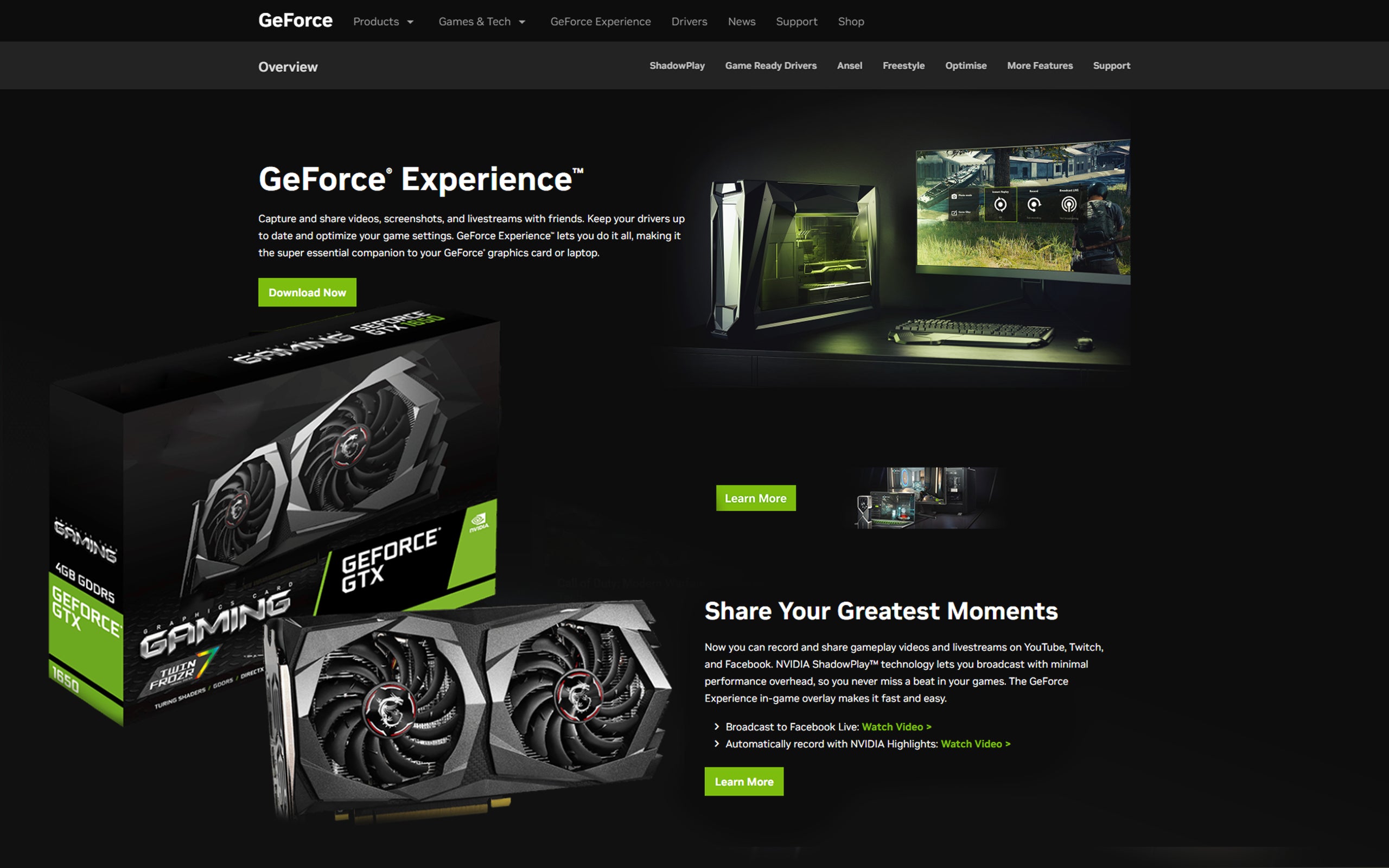 nvidia geforce experience