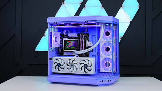 TECHNOID Limited Edition Gaming Pc (Amd Ryzen 7 7800X3D - RTX 5070 - 2TB SSD - 32GB RAM DDR5- Win 11 Pro - HYTE Y70 - Purple)