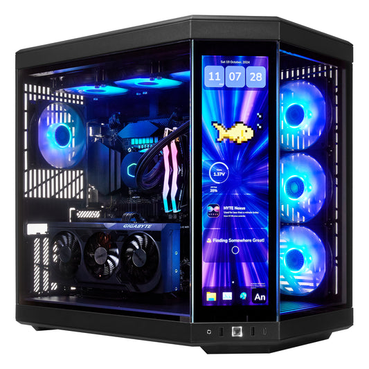 TECHNOID Limited Edition Gaming PC - AMD Ryzen 7 9800X3D, 64GB Ram, 2TB SSD, RTX 5080 , Windows 11 Pro, HYTE Y70 Touch infinite, Black