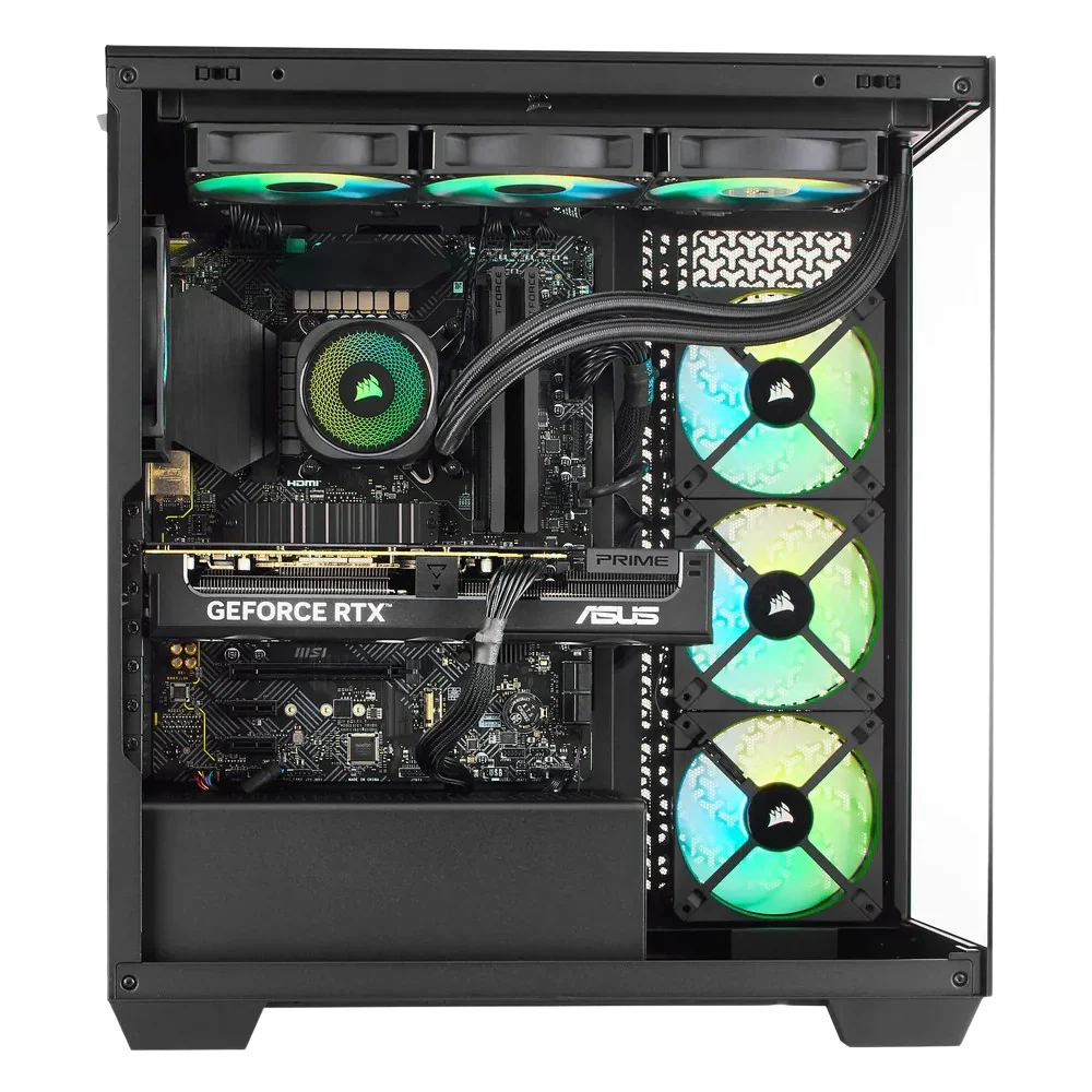 TECHNOID Nova Gaming PC - GeForce RTX 5070 Ti - AMD Ryzen 7 7800X3D - 32GB DDR5 - 1TB SSD - Win 11 PRO - AI Ready - VR Compatible - Wifi Bluetooth - Black