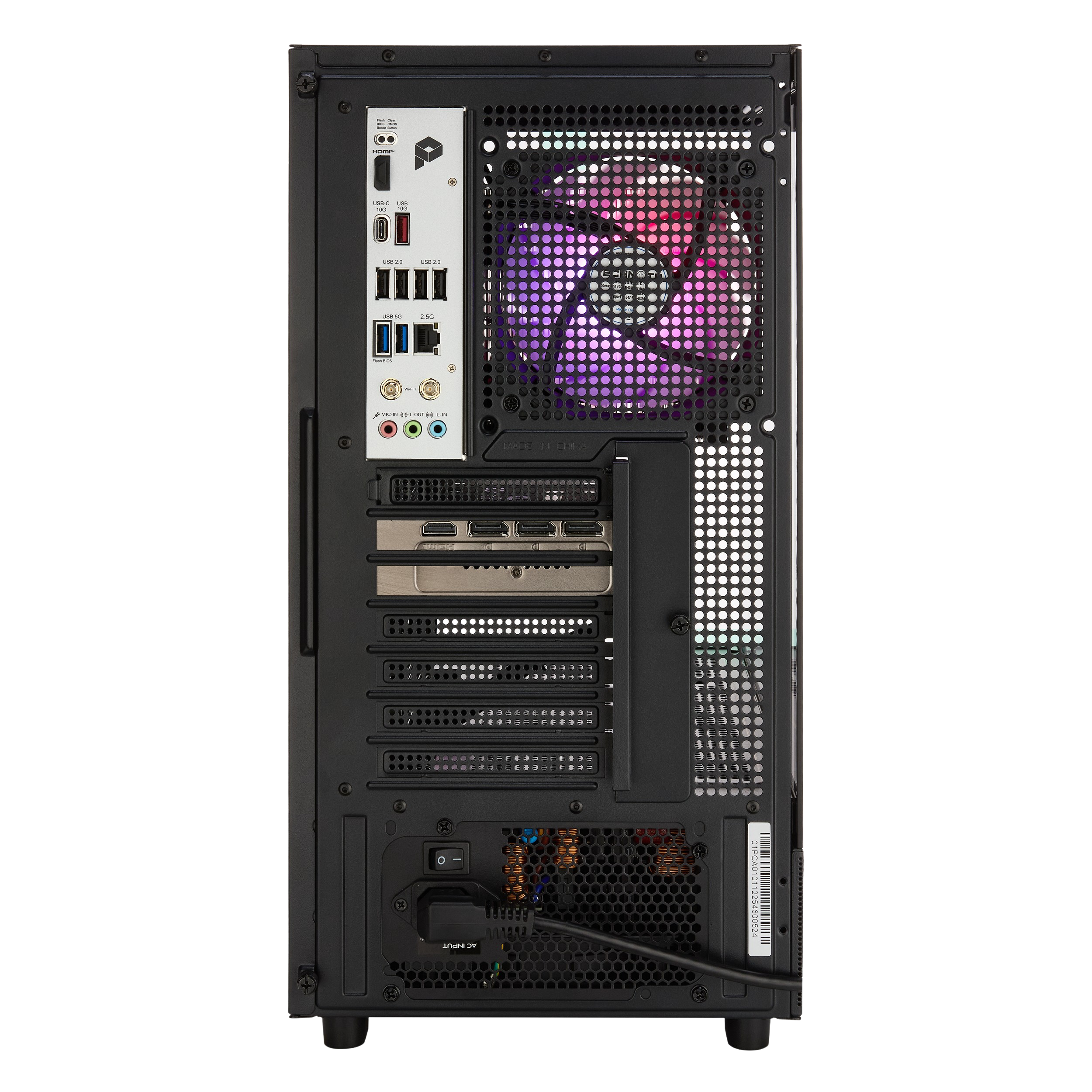TECHNOID Glass GAMING PC (RTX 5060 - Ryzen 7 9700F - 16 GB RAM - 1TB SSD - WIN 11 H - Wifi - 3 Years Warranty - Black)