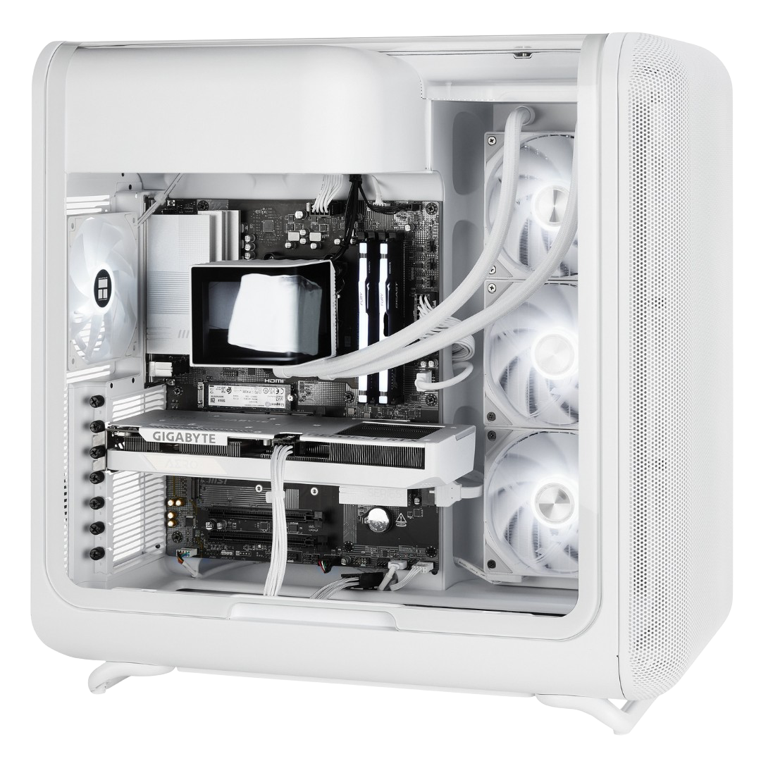 TECHNOID Infinity Gaming PC (AMD Radeon RX 9070 XT - AMD RYZEN 7 7800X3D - 32 GB DDR5 RAM - 1TB SSD - AI Ready - Windows 11 H - Wifi - HYTE X50 White)