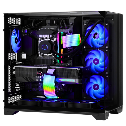 TECHNOID IGNITE Gaming PC - GeForce RTX 5070 Ti - AMD Ryzen 7 7800X3D - 32GB DDR5 - 2TB SSD - Win 11 PRO - AI Ready - VR Compatible