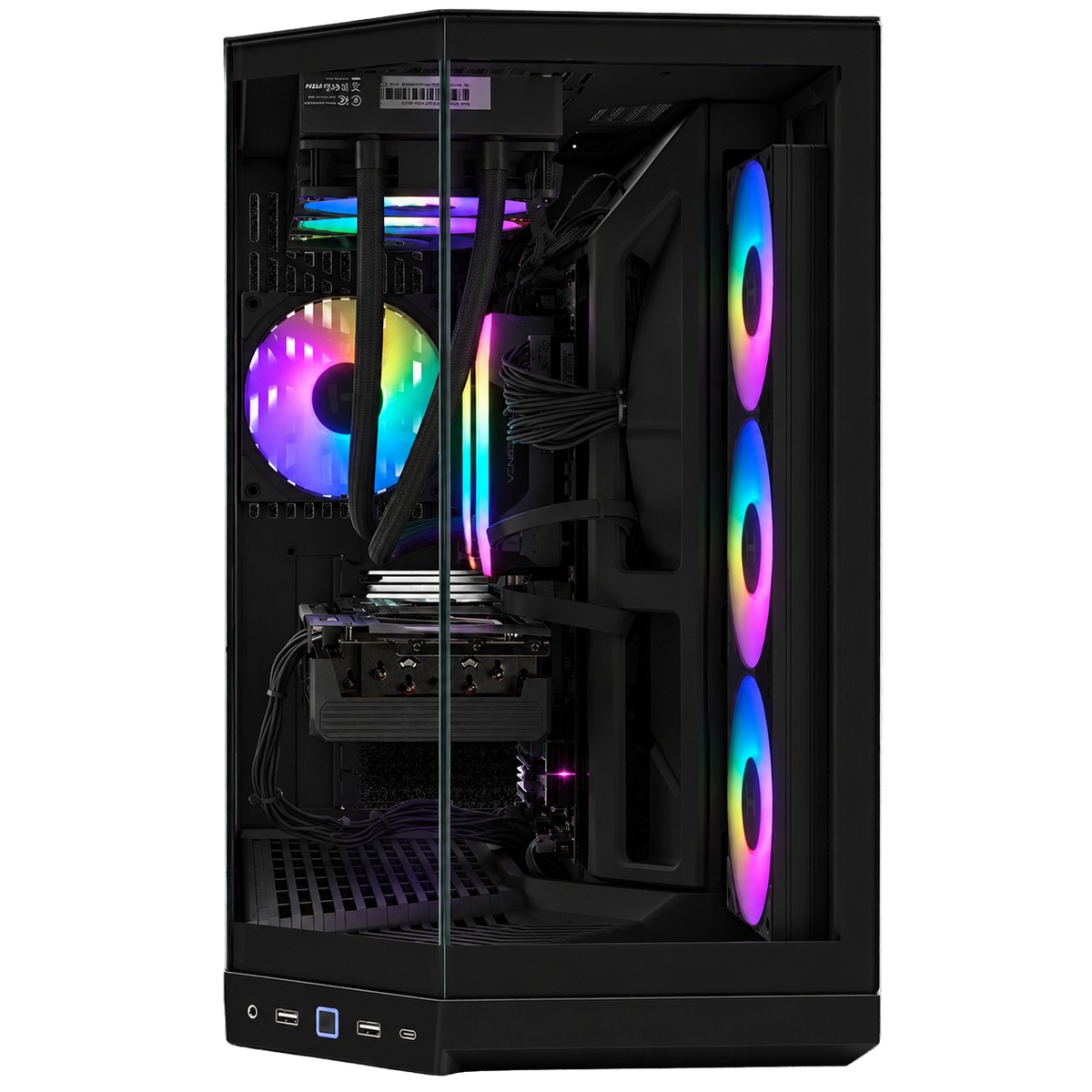 TECHNOID Panorama Gaming PC - GeForce RTX 5080 - AMD Ryzen 7 9800X3D - 32GB DDR5 - 1TB SSD - Win 11 PRO - AI Ready - VR Compatible