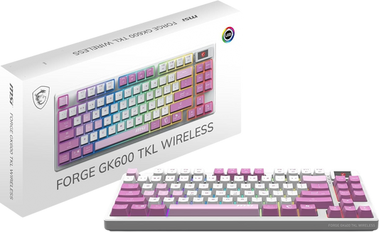 MSI FORGE GK600 TKL WIRELESS VIOLET