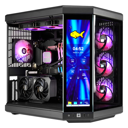 TECHNOID Limited Edition Gaming PC - Intel Core i9 14900KF, 32GB Ram, 2TB SSD, RTX 5070 , Windows 11 Pro, HYTE Y70 Touch infinite, Black