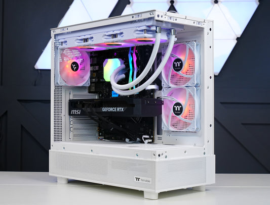 TECHNOID Glass Gaming PC - GeForce RTX 5070 - AMD Ryzen 5 9600X - 32GB DDR5 - 2TB SSD - Win 11 PRO - AI Ready - VR Compatible - Wifi Bluetooth