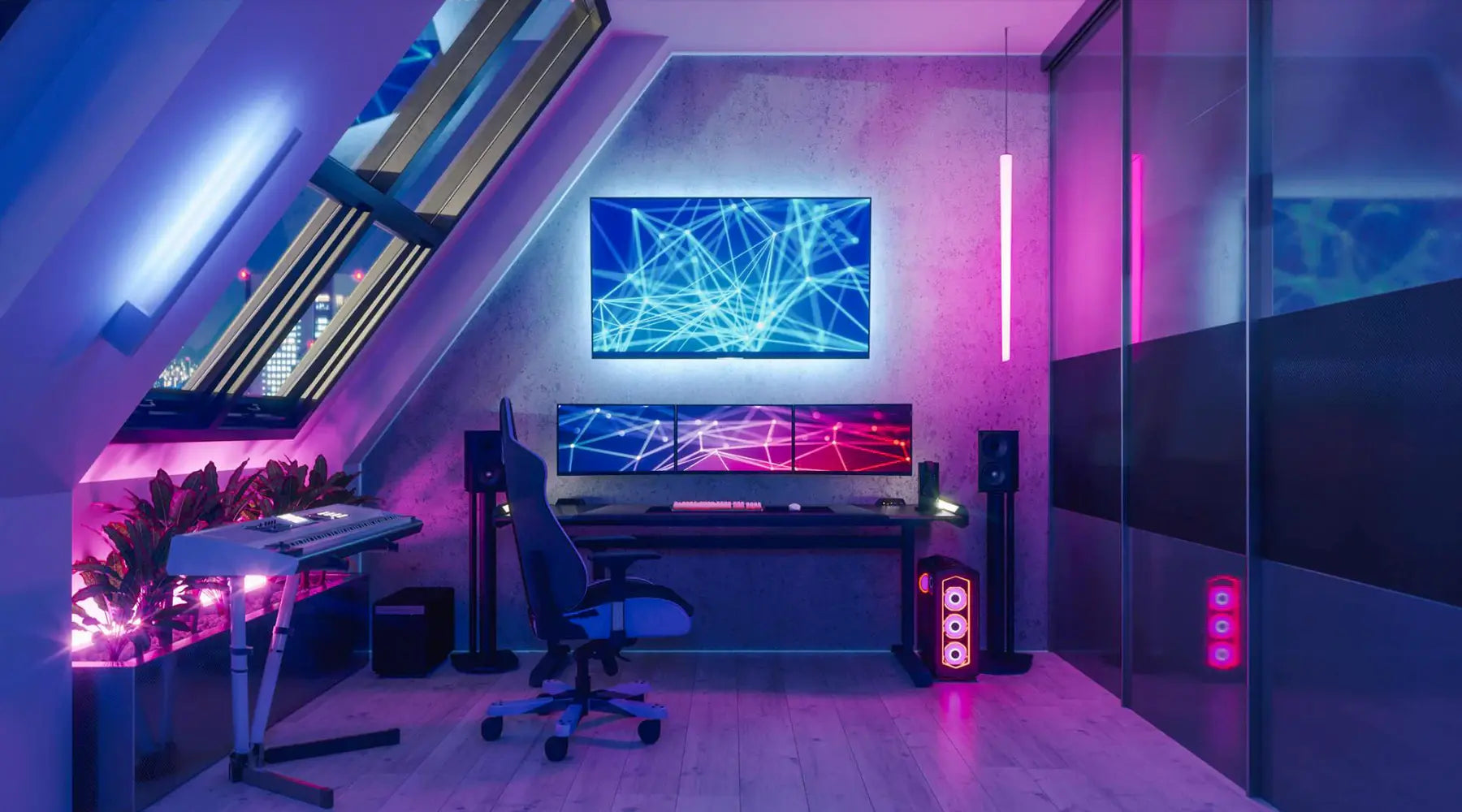 Modern House Gaming Setup