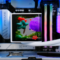 TECHNOID Frozen Gaming PC - RTX 5070 - AMD Ryzen 7 7800X3D - 32GB DDR5 - 2TB SSD - Win 11 PRO - AI Ready - 850w 80 Plus Gold PSU - VR Compatible - White