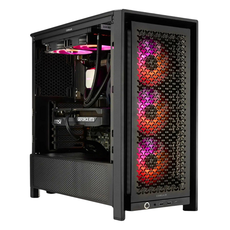 TECHNOID Ultimate Gaming PC - GeForce RTX 5090 - Intel Core Ultra 9 - 96GB DDR5 - 4TB SSD - Win 11 PRO - AI Ready - 1000w 80 Plus Gold PSU - VR Compatible - Black