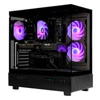 TECHNOID Glass Gaming PC - AMD Radeon RX 9070 XT - AMD Ryzen 7 9800X3D - 32GB DDR5 - 2TB SSD - Win 11 PRO - AI Ready - 850w 80 Plus Gold PSU - VR Compatible - Black