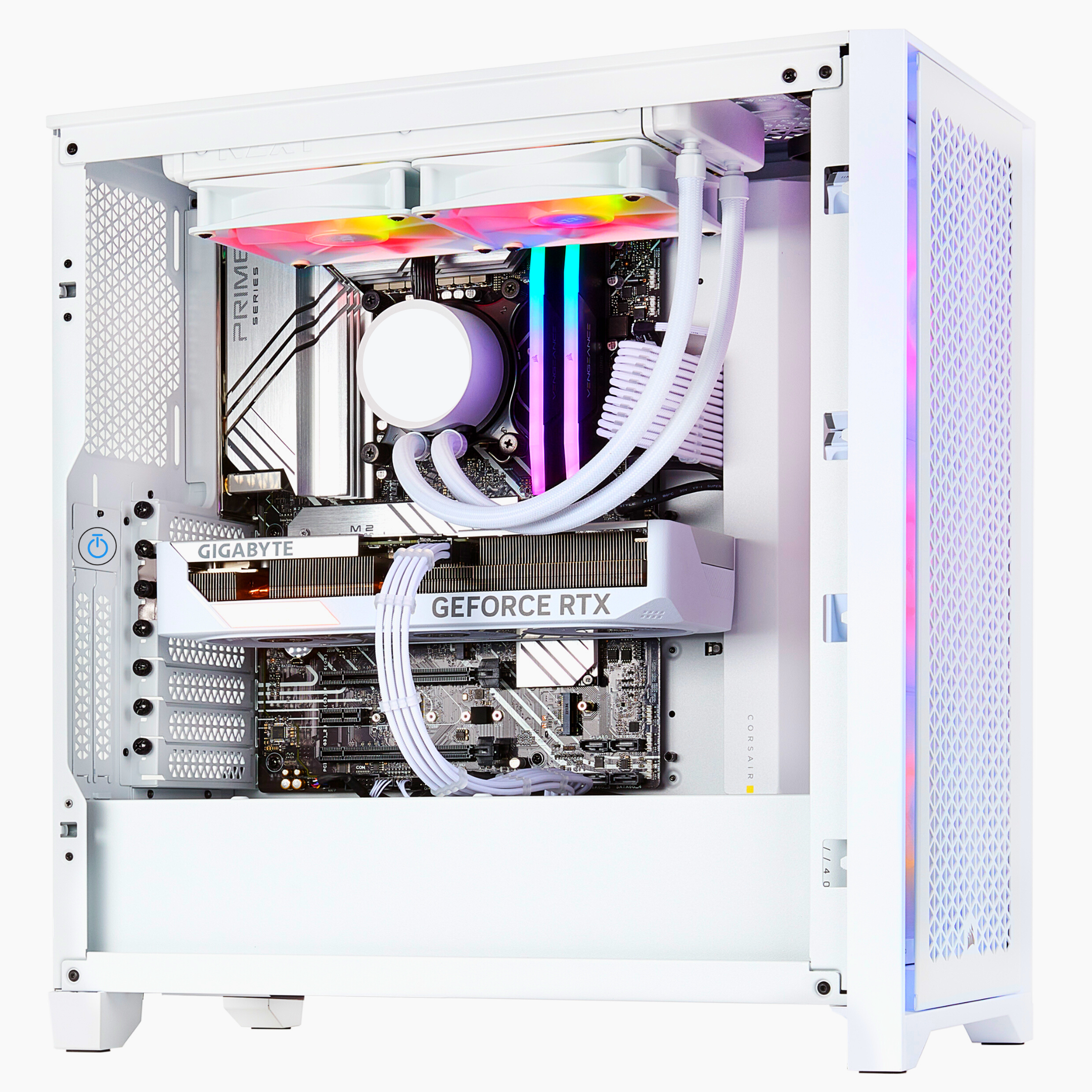 TECHNOID Snow White Gaming PC – AMD Ryzen 7 7800X3D - GeForce RTX 4090 - 32GB DDR5 - 2TB SSD - Win 11 Pro