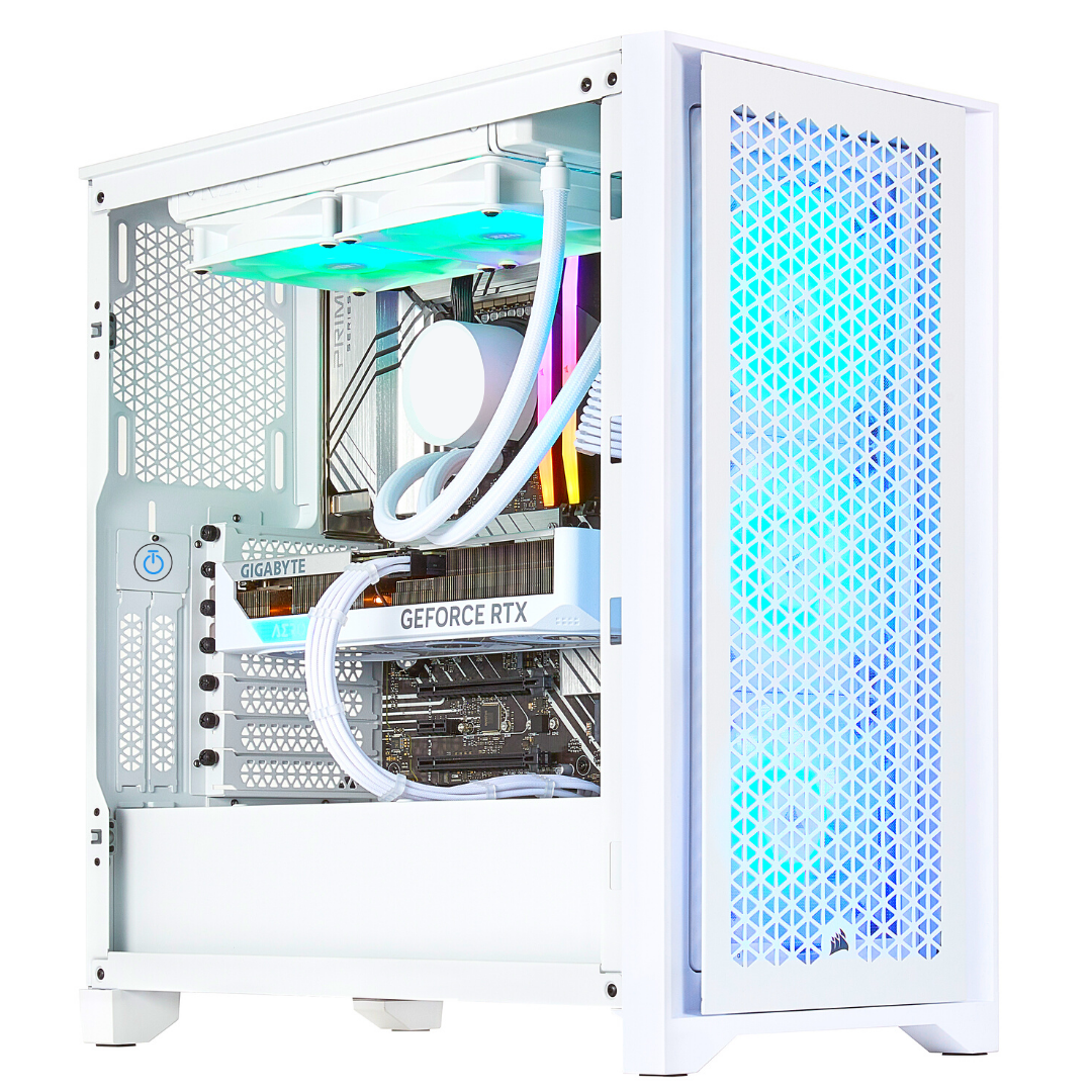 TECHNOID Snow White Gaming PC - Ryzen 7 7800X3D - RTX 4080 SUPER - 32GB DDR5 - 2TB SSD - Win 11 PRO