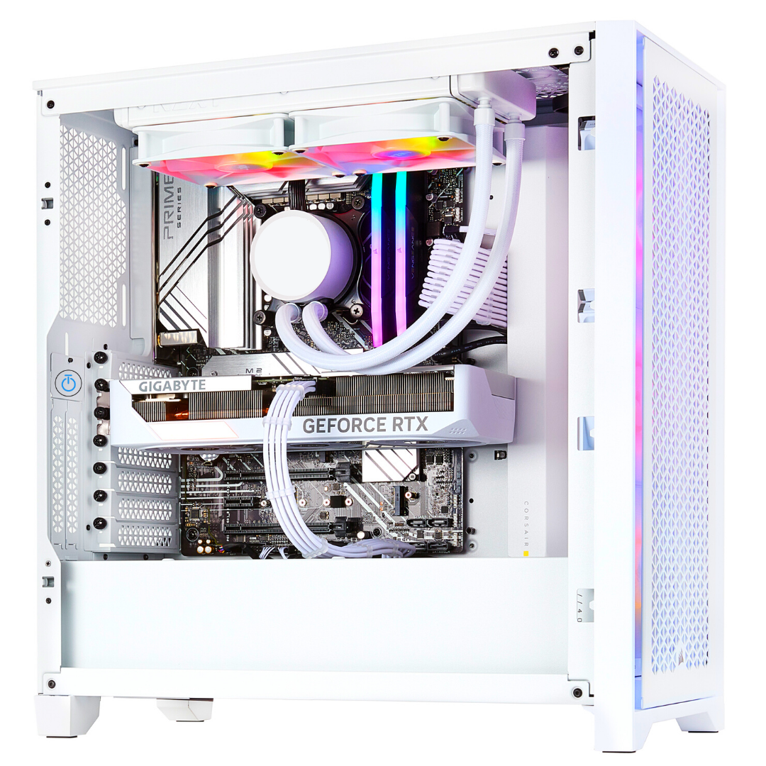 TECHNOID Snow White Gaming Pc - Intel Core i9 14900K, 64GB Ram, 2TB SSD+2TB SSD, RTX 4090