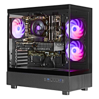 TECHNOID Glass Gaming Pc (RTX 5070 Ti - Ryzen 7 - 32 GB RAM - 1TB SSD - WIN 11 H - Wifi - Black)