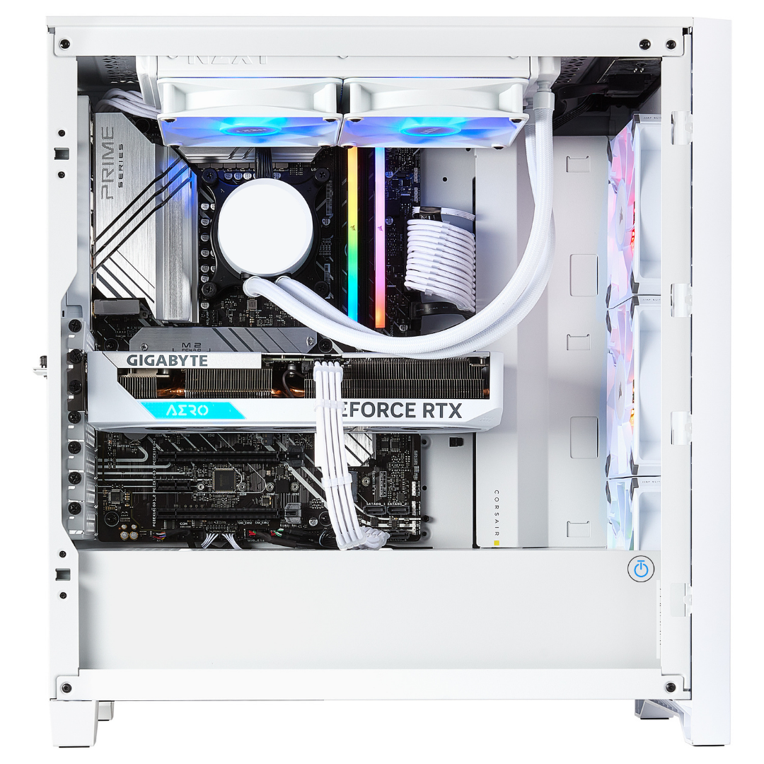 TECHNOID Snow White Gaming Pc - Intel Core i9 14900K, 64GB Ram, 2TB SSD+2TB SSD, RTX 4090