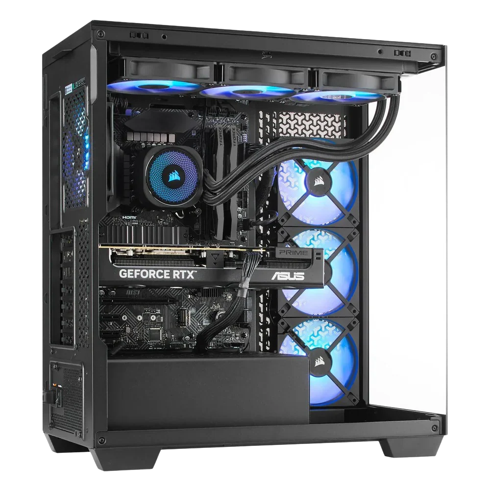 TECHNOID Nova Gaming PC - GeForce RTX 5070 Ti - AMD Ryzen 7 7800X3D - 32GB DDR5 - 1TB SSD - Win 11 PRO - AI Ready - VR Compatible - Wifi Bluetooth - Black