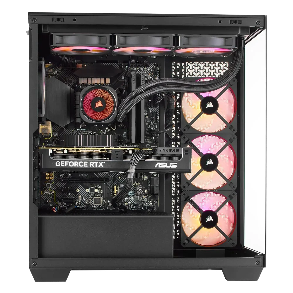 TECHNOID Nova Gaming PC - GeForce RTX 5070 Ti - AMD Ryzen 7 7800X3D - 32GB DDR5 - 1TB SSD - Win 11 PRO - AI Ready - VR Compatible - Wifi Bluetooth - Black