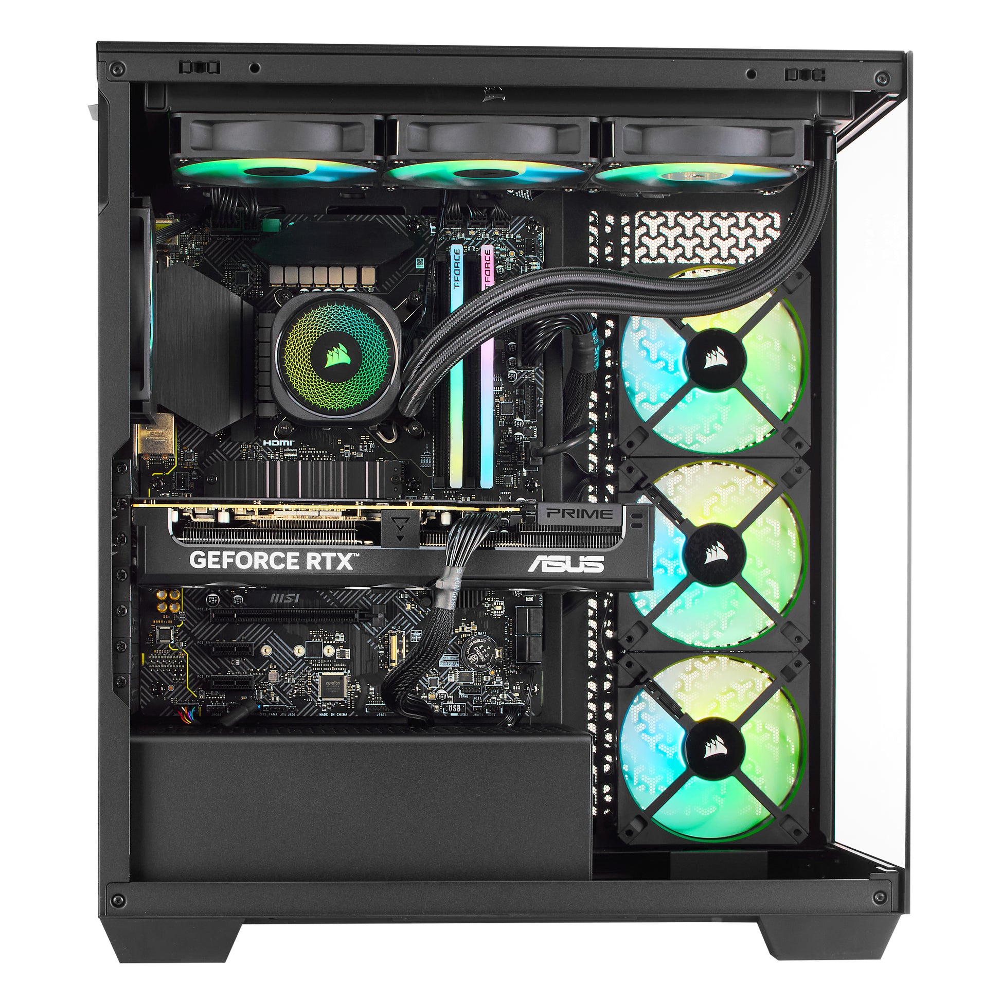 TECHNOID Nova Gaming PC - GeForce RTX 5080 - AMD Ryzen 7 9800X3D - 64GB DDR5 - 2TB SSD - Win 11 PRO - AI Ready - 850w 80 Plus Gold PSU - VR Compatible - Black