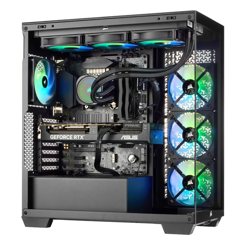 TECHNOID Nova Gaming PC - GeForce RTX 5070 Ti - AMD Ryzen 7 7800X3D - 32GB DDR5 - 1TB SSD - Win 11 PRO - AI Ready - VR Compatible - Wifi Bluetooth - Black