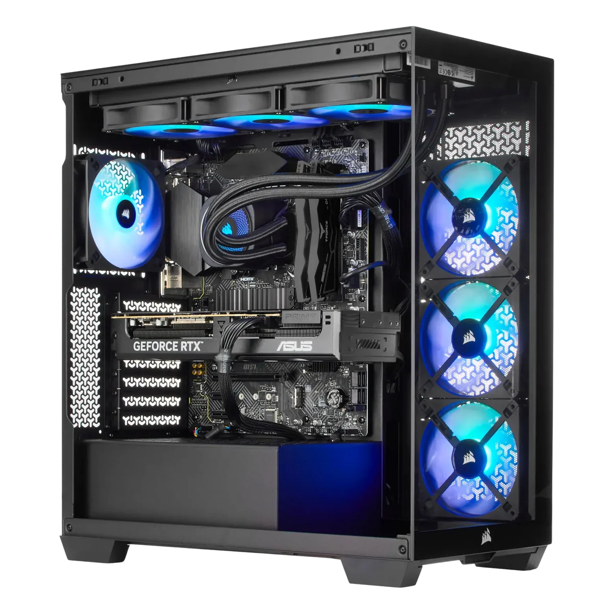 TECHNOID Nova Gaming PC - GeForce RTX 5070 Ti - AMD Ryzen 7 7800X3D - 32GB DDR5 - 1TB SSD - Win 11 PRO - AI Ready - VR Compatible - Wifi Bluetooth - Black