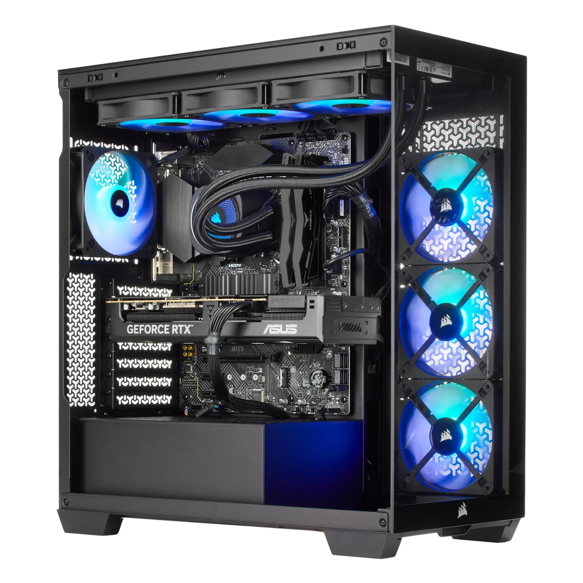 TECHNOID NOVA Gaming PC - GeForce RTX 5090 - AMD Ryzen 9 9950X3D - 64GB DDR5 - 4TB SSD - Win 11 PRO - AI Ready - 1000w 80 Plus Gold PSU - VR Compatible - Black