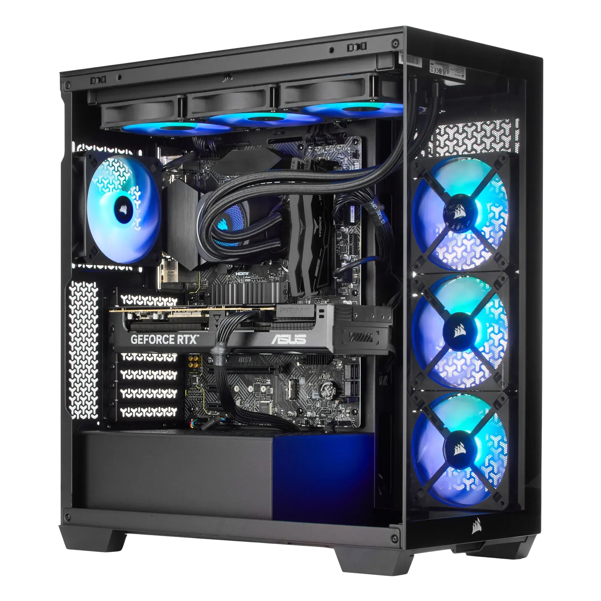 TECHNOID Nova Gaming PC - GeForce RTX 5070 Ti - Intel Core i9 14900KF - 64GB DDR5 - 2TB SSD - Win 11 PRO - AI Ready - 850w 80 Plus Gold PSU - VR Compatible - Black