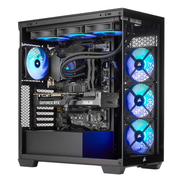 TECHNOID NOVA Gaming PC - GeForce RTX 5090 - AMD Ryzen 9 9950X3D2 - 64GB DDR5 - 4TB SSD - Win 11 PRO - AI Ready - 1000w 80 Plus Gold PSU - VR Compatible - Black