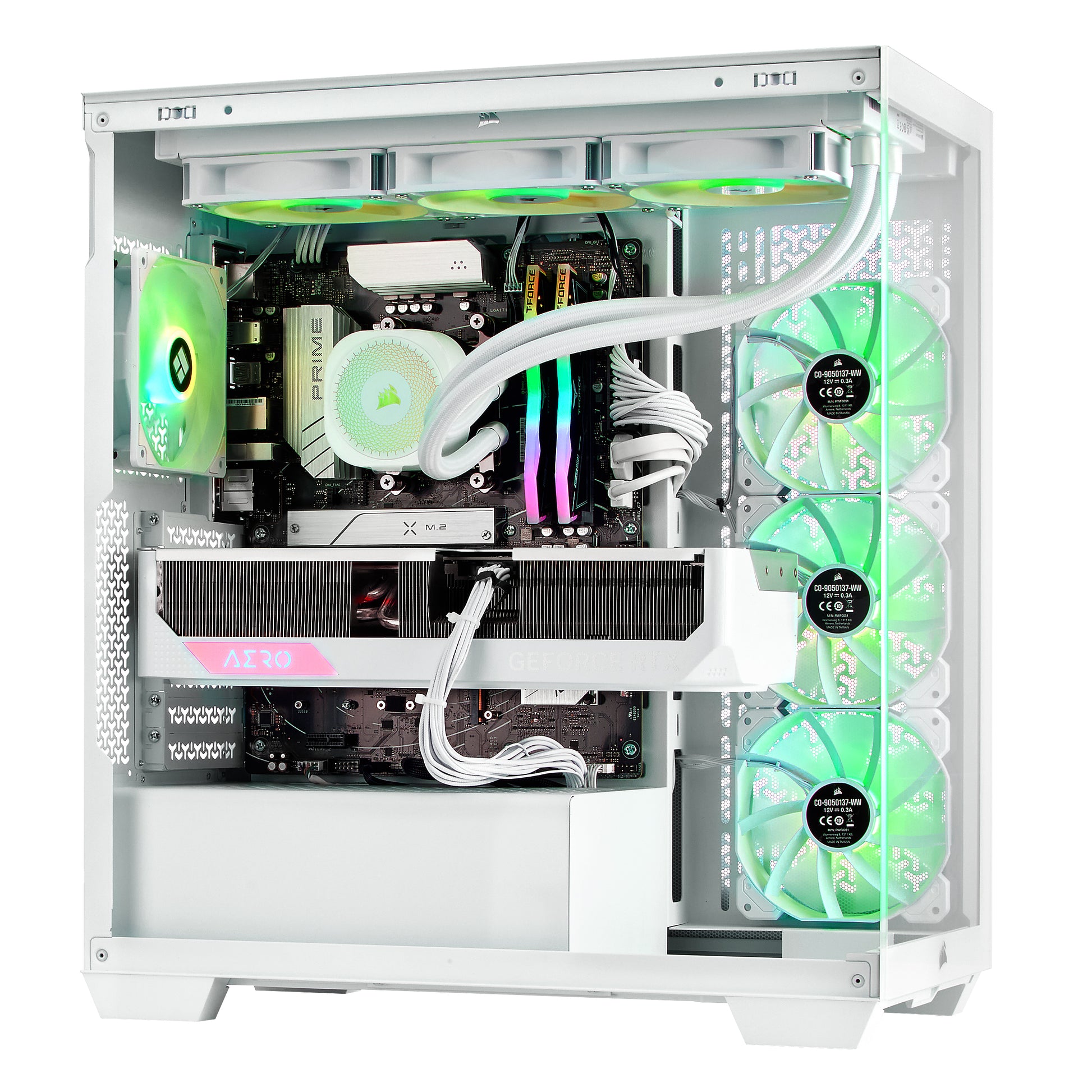 TECHNOID Nova Gaming PC - GeForce RTX 4070 SUPER - AMD Ryzen 7 7800X3D - 32GB DDR5 - 2TB SSD - Win 11 PRO - AI Ready - 850w 80 Plus Gold PSU - VR Compatible - White