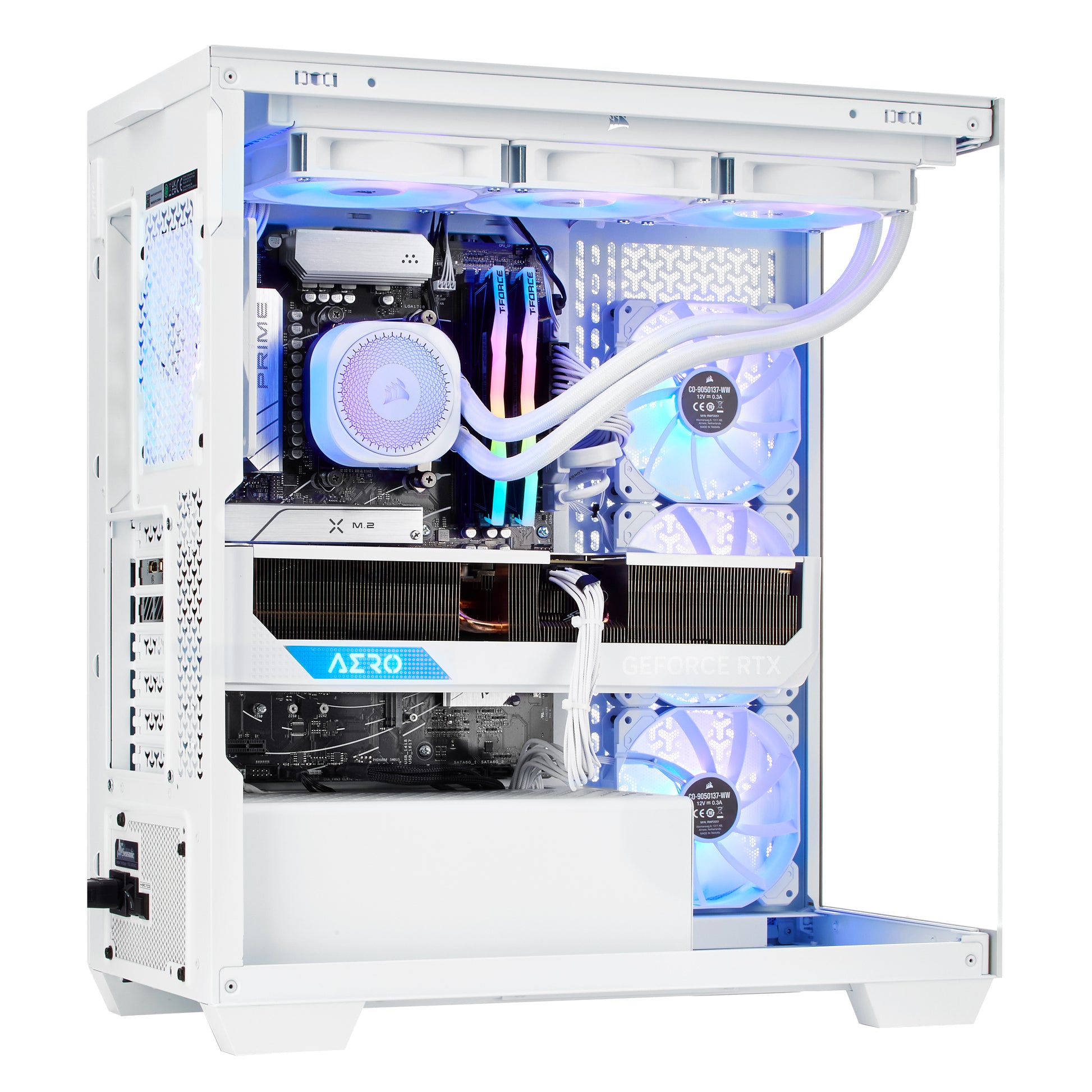 TECHNOID Nova Gaming PC - GeForce RTX 4070 SUPER - AMD Ryzen 7 7800X3D - 32GB DDR5 - 2TB SSD - Win 11 PRO - AI Ready - 850w 80 Plus Gold PSU - VR Compatible - White