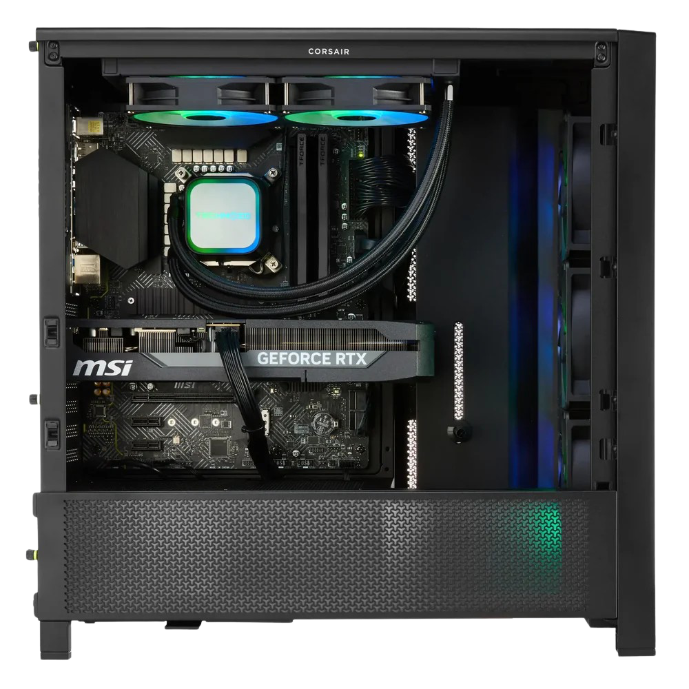 TECHNOID Ultimate Gaming PC - GeForce RTX 5070 Ti - Intel Ultra Core 7 - 32GB DDR5 - 1TB SSD - Win 11 PRO - AI Ready - 850w 80 Plus Gold PSU - VR Compatible - Black