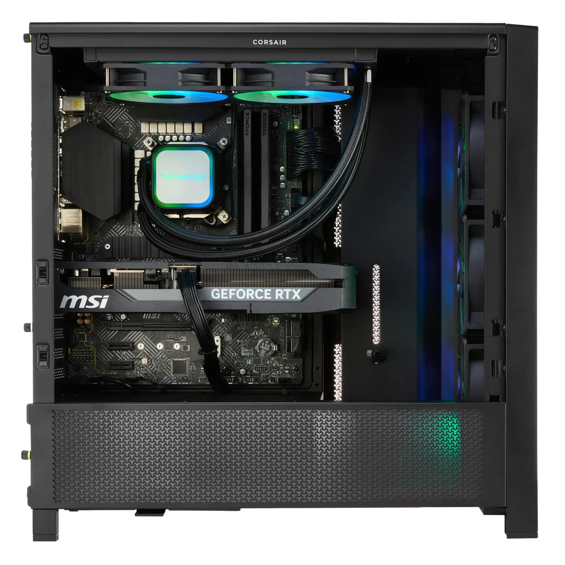 TECHNOID Ultimate Gaming PC - GeForce RTX 5090 - Intel Ultra Core 9 - 96GB DDR5 - 4TB SSD - Win 11 PRO - AI Ready - 1000w 80 Plus Gold PSU - VR Compatible - Black