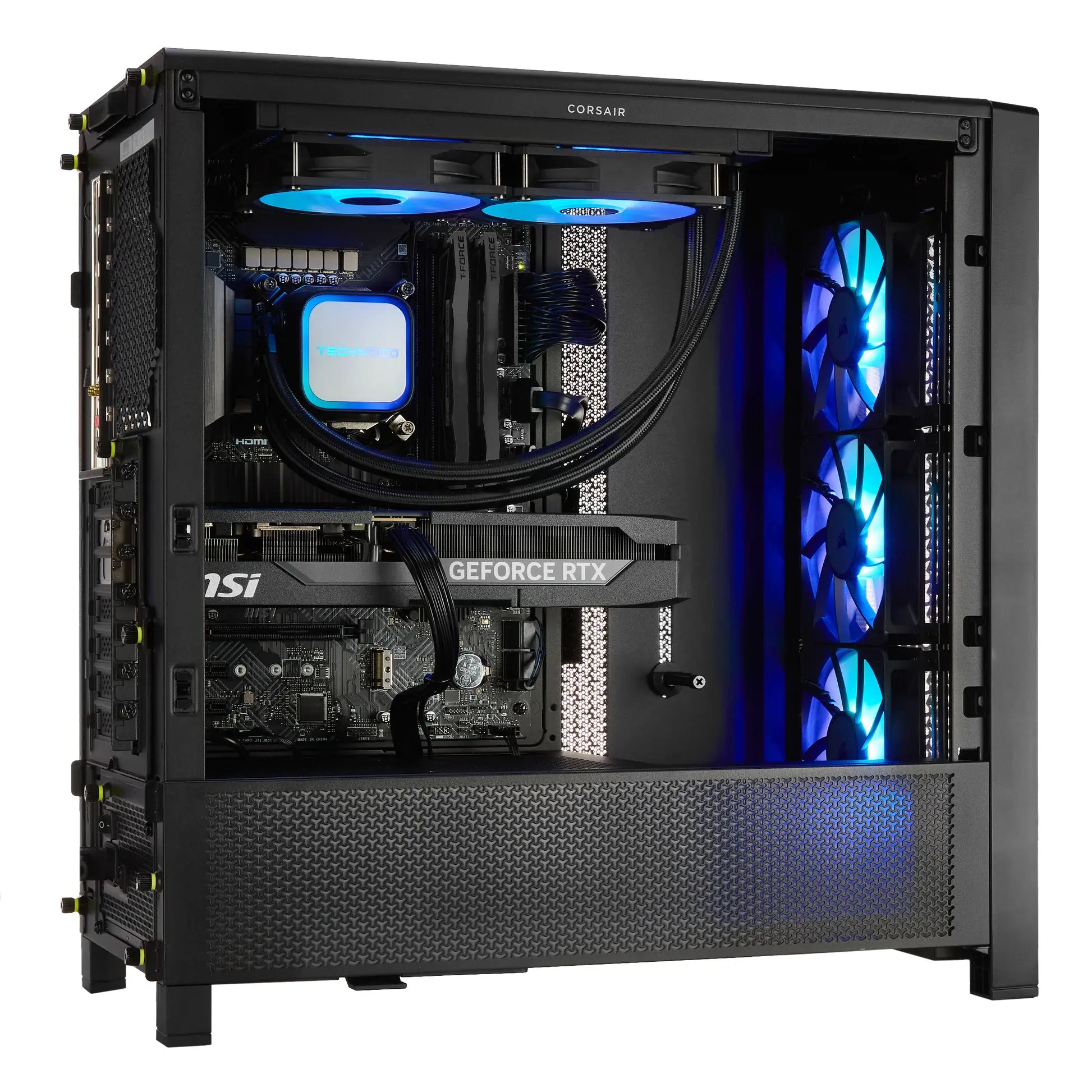 TECHNOID Ultimate Gaming PC - GeForce RTX 5090 - Intel Ultra Core 9 - 96GB DDR5 - 4TB SSD - Win 11 PRO - AI Ready - 1000w 80 Plus Gold PSU - VR Compatible - Black