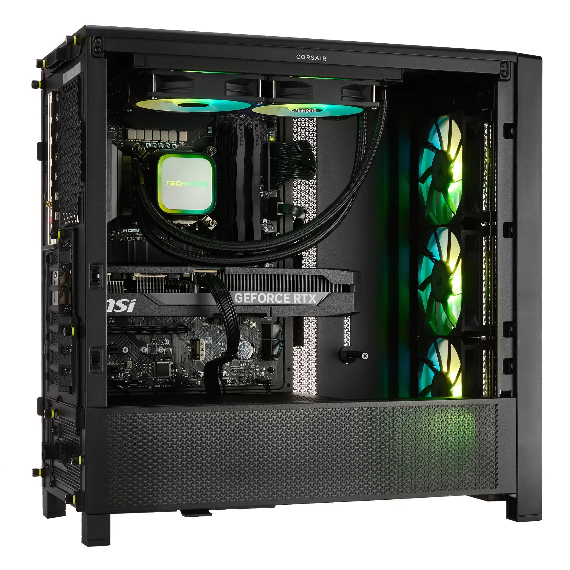 TECHNOID Ultimate Gaming PC - GeForce RTX 5070 - AMD Ryzen 7 9800X3D - 32GB DDR5 - 2TB SSD - Win 11 PRO - AI Ready - 850w 80 Plus Gold PSU - VR Compatible