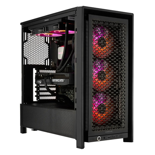TECHNOID Ultimate Gaming PC - GeForce RTX 5090 - Intel Ultra Core 9 - 96GB DDR5 - 4TB SSD - Win 11 PRO - AI Ready - 1000w 80 Plus Gold PSU - VR Compatible - Black