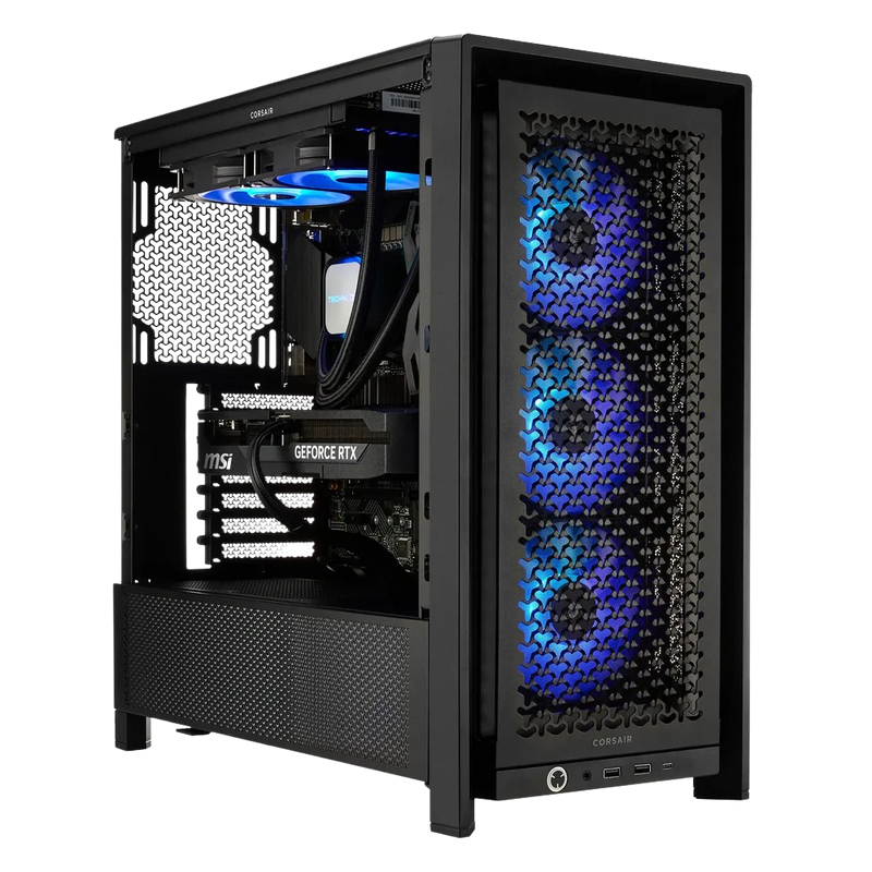 TECHNOID Ultimate Gaming PC - GeForce RTX 5080 - Intel Core Ultra 7 270K Plus - 32GB DDR5 - 1TB SSD - Win 11 PRO - AI Ready - VR Compatible - Wifi Bluetooth - Black