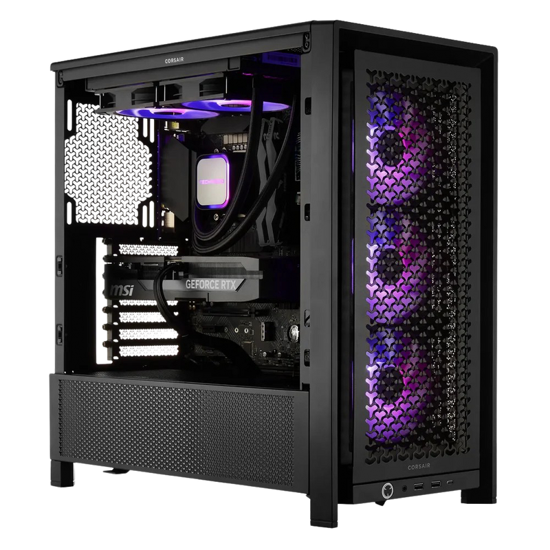 TECHNOID Ultimate Gaming PC - RTX 5080 - AMD Ryzen 7 9850X3D - 64GB DDR5 - 2TB SSD - Win 11 PRO - AI Ready - 850w 80 Plus Gold PSU - VR Compatible - Black)