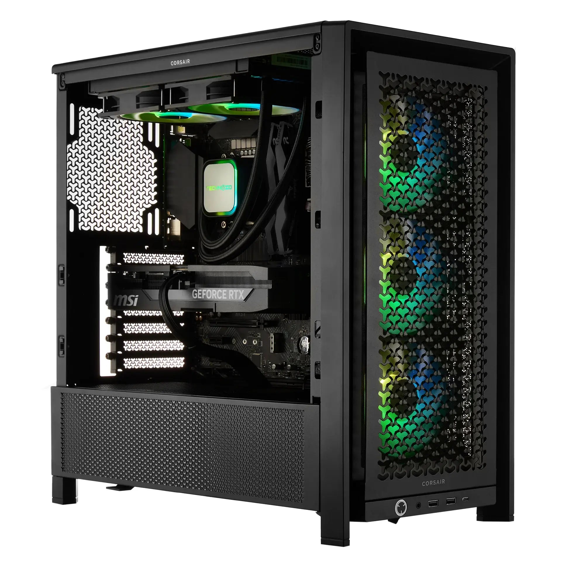 TECHNOID Ultimate Gaming PC - GeForce RTX 5070 - AMD Ryzen 7 9800X3D - 32GB DDR5 - 2TB SSD - Win 11 PRO - AI Ready - 850w 80 Plus Gold PSU - VR Compatible