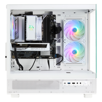 TECHNOID Glass Gaming PC - GeForce RTX 5060 - AMD Ryzen 5 9600x - 32GB DDR5 - 1TB SSD - Win 11 PRO - AI Ready - VR Compatible - White