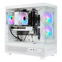 TECHNOID Glass Gaming PC - GeForce RTX 5060 - AMD Ryzen 5 9600x - 32GB DDR5 - 1TB SSD - Win 11 PRO - AI Ready - VR Compatible - White