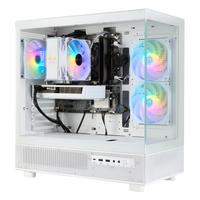 TECHNOID Glass Gaming PC - GeForce RTX 5060 - AMD Ryzen 5 9600x - 32GB DDR5 - 1TB SSD - Win 11 PRO - AI Ready - VR Compatible - White