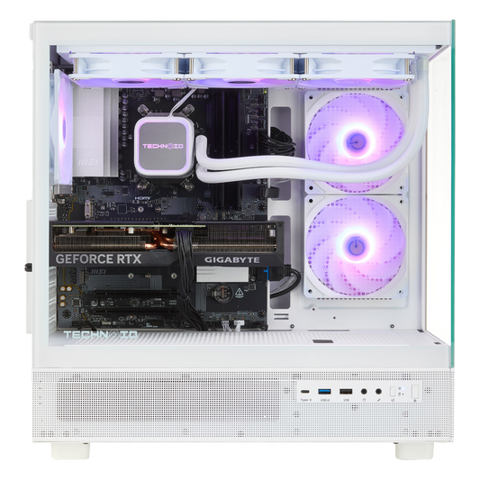 TECHNOID Glass Gaming PC - AMD Radeon RX 9070 XT - AMD Ryzen 7 - 32GB - 1TB SSD - Win 11 PRO - AI Ready - VR Compatible - Wifi Bluetooth