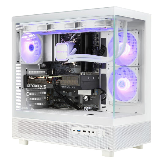 TECHNOID Glass Gaming PC - AMD Radeon RX 9060 XT 16GB - AMD Ryzen 7 7800X3D - 32GB DDR5 - 1TB SSD - Win 11 PRO - AI Ready - VR Compatible - Wifi Bluetooth