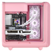 TECHNOID Infinity Gaming PC (AMD Radeon RX 9070 XT - AMD RYZEN 7 7800X3D - 32 GB DDR5 RAM - 1TB SSD - AI Ready - Windows 11 H - Wifi - HYTE X50 Strawberry Milk)