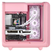 TECHNOID Infinity Gaming PC (AMD Radeon RX 9070 XT - AMD RYZEN 7 7800X3D - 32 GB DDR5 RAM - 1TB SSD - AI Ready - Windows 11 H - Wifi - HYTE X50 Strawberry Milk)