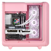 TECHNOID Infinity Gaming PC (AMD Radeon RX 9070 XT - AMD RYZEN 7 7800X3D - 32 GB DDR5 RAM - 1TB SSD - AI Ready - Windows 11 H - Wifi - HYTE X50 Strawberry Milk)