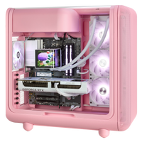 TECHNOID Infinity Gaming PC (AMD Radeon RX 9070 XT - AMD RYZEN 7 7800X3D - 32 GB DDR5 RAM - 1TB SSD - AI Ready - Windows 11 H - Wifi - HYTE X50 Strawberry Milk)
