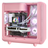 TECHNOID Infinity Gaming PC (AMD Radeon RX 9070 XT - AMD RYZEN 7 7800X3D - 32 GB DDR5 RAM - 1TB SSD - AI Ready - Windows 11 H - Wifi - HYTE X50 Strawberry Milk)